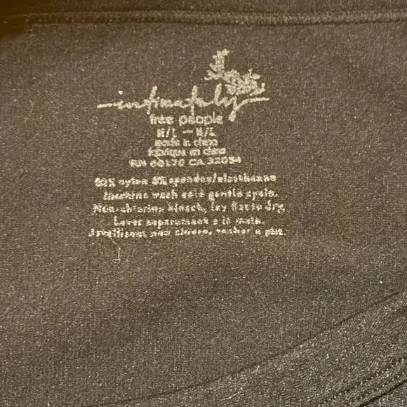 Free People Bella Tank in Black M/L NWOT - Picture 5 of 6